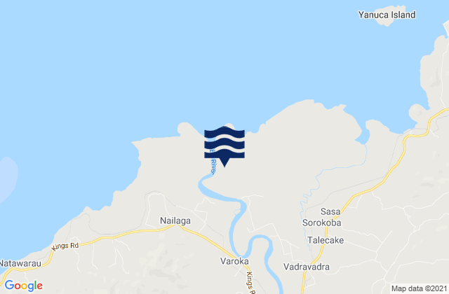 Mappa delle Getijden in Ba, Fiji