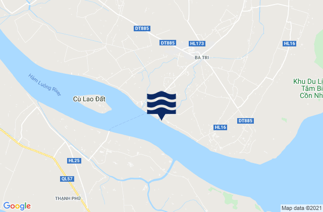 Mappa delle Getijden in Ba Tri, Vietnam