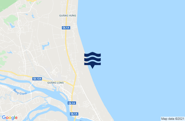 Mappa delle Getijden in Ba Đồn, Vietnam