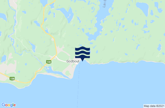 Mappa delle Getijden in Baie de Godbout, Canada