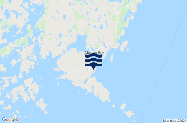 Mappa delle Getijden in Baie des Moutons, Canada