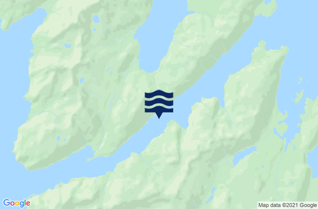 Mappa delle Getijden in Bainbridge Pass, United States