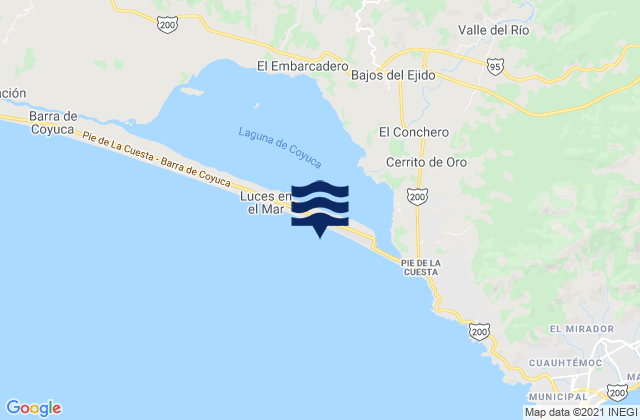 Mappa delle Getijden in Bajos del Ejido, Mexico