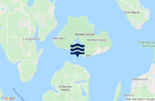 Mappa delle Getijden in Balch Passage NE of Eagle Island, United States