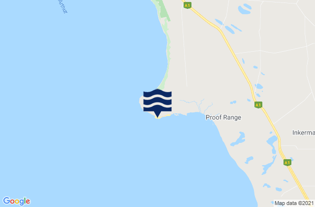 Mappa delle Getijden in Bald Hill Beach, Australia
