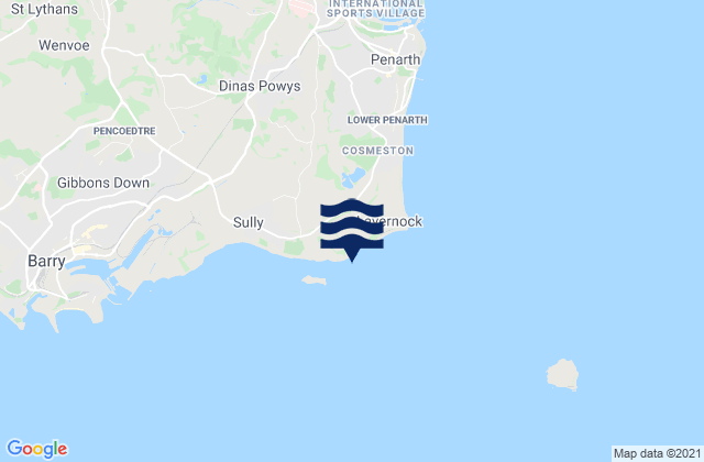 Mappa delle Getijden in Ball Bay, United Kingdom