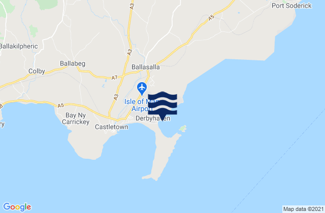 Mappa delle Getijden in Ballasalla, Isle of Man