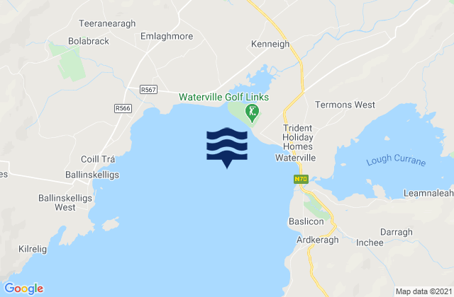 Mappa delle Getijden in Ballinskelligs Bay, Ireland