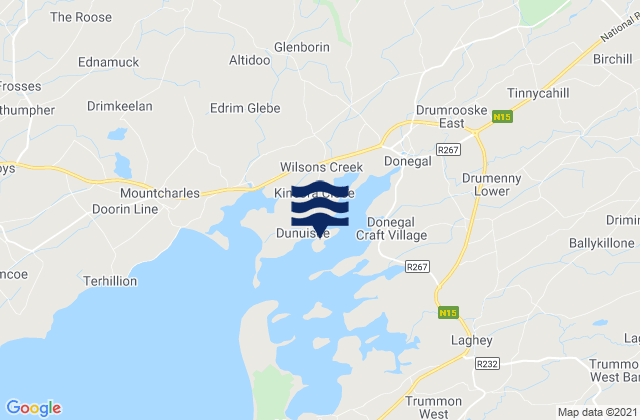 Mappa delle Getijden in Ballyboyle Island, Ireland
