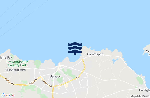 Mappa delle Getijden in Ballyholme Bay, United Kingdom