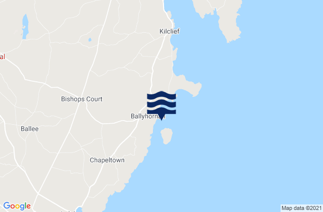 Mappa delle Getijden in Ballyhornan Bay, United Kingdom
