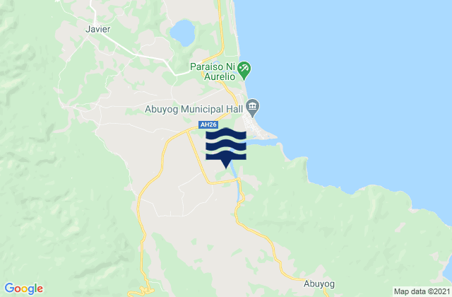 Mappa delle Getijden in Balocawehay, Philippines