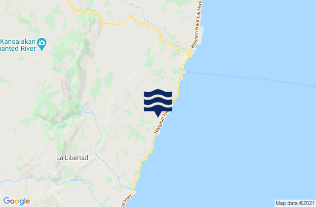 Mappa delle Getijden in Balogo, Philippines