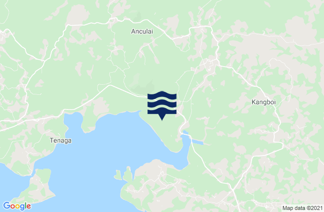 Mappa delle Getijden in Bandar Seri Bentan, Indonesia