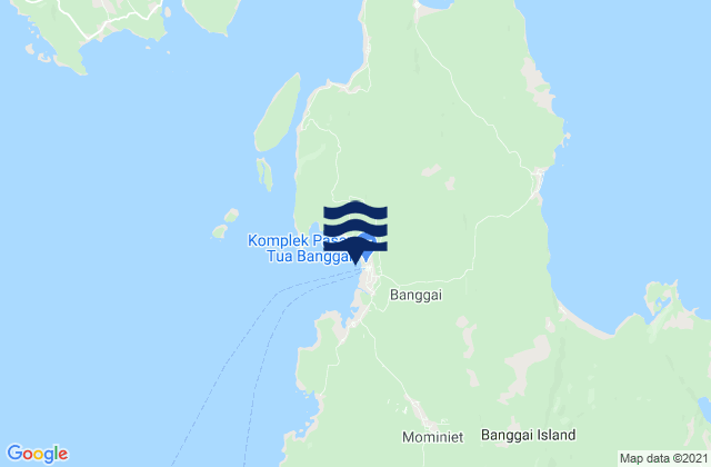 Mappa delle Getijden in Banggai, Indonesia