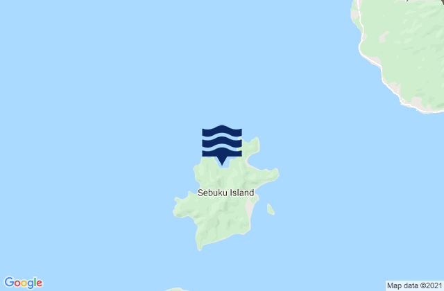 Mappa delle Getijden in Bangkai Anchorage Sebuku Island, Indonesia