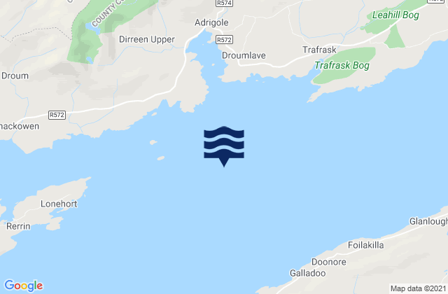 Mappa delle Getijden in Bantry Bay, Ireland