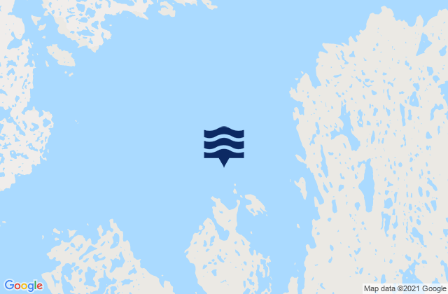 Mappa delle Getijden in Barbour Bay, Canada