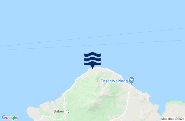 Mappa delle Getijden in Bareng, Indonesia