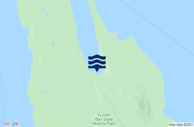 Mappa delle Getijden in Barlow Cove, United States