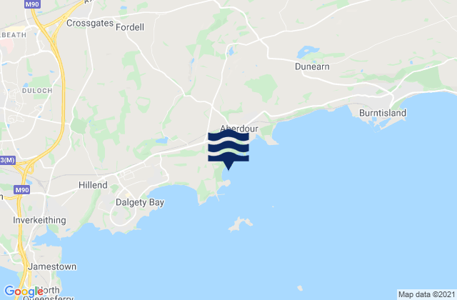 Mappa delle Getijden in Barnhill Bay, United Kingdom