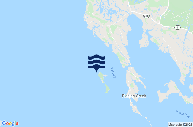 Mappa delle Getijden in Barren Island, United States