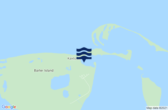 Mappa delle Getijden in Barter Island, United States