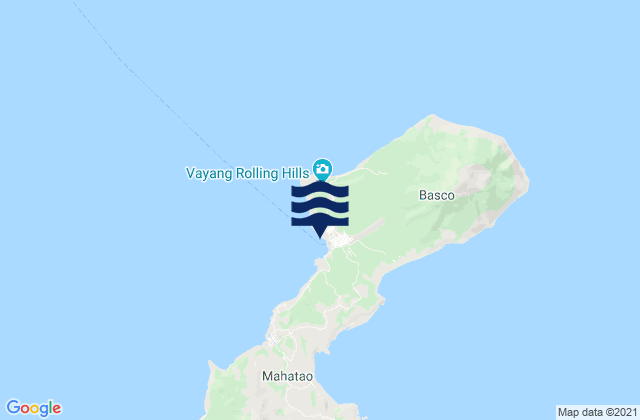 Mappa delle Getijden in Basco, Philippines
