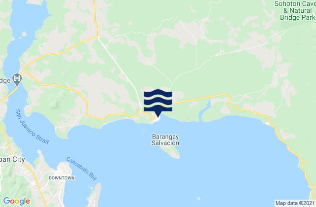 Mappa delle Getijden in Basey, Philippines