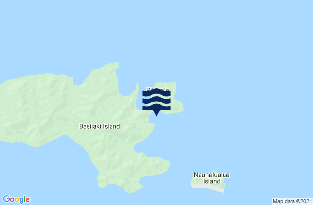 Mappa delle Getijden in Basilaki, Papua New Guinea