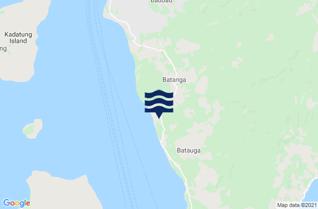 Mappa delle Getijden in Batauga, Indonesia