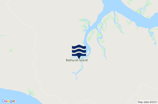 Mappa delle Getijden in Bathurst Island, Australia