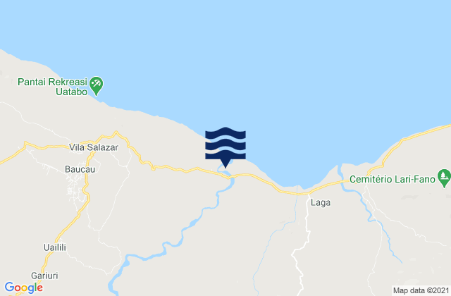 Mappa delle Getijden in Baucau, Timor Leste