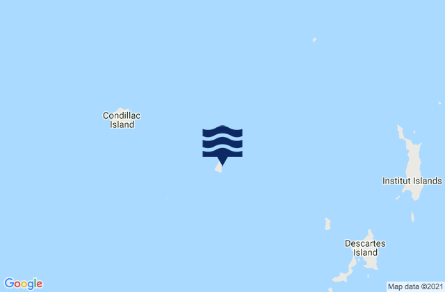 Mappa delle Getijden in Baudin Island, Australia