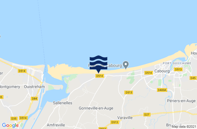 Mappa delle Getijden in Bavent, France
