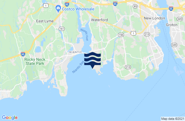 Mappa delle Getijden in Bay Point, United States