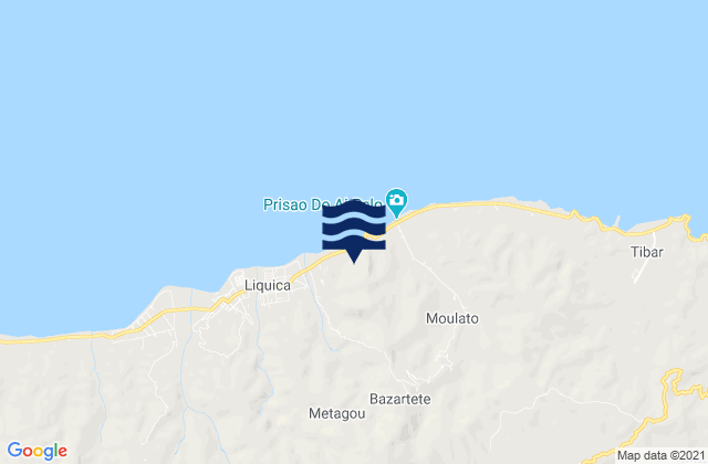 Mappa delle Getijden in Bazartete, Timor Leste