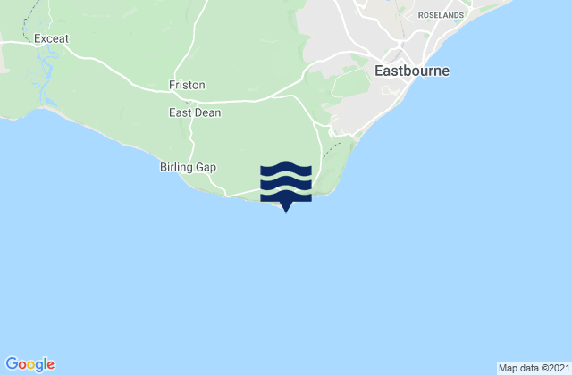 Mappa delle Getijden in Beachy Head, United Kingdom