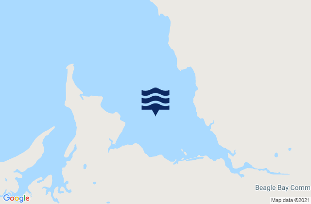 Mappa delle Getijden in Beagle Bay, Australia