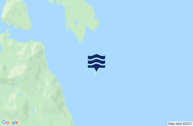 Mappa delle Getijden in Beauclerc Island, United States