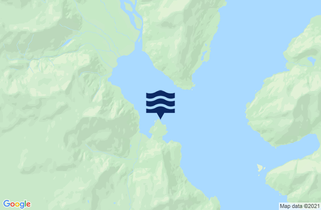 Mappa delle Getijden in Beauty Bay (Nuka Bay), United States