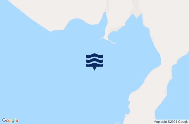 Mappa delle Getijden in Becher Bay, Canada