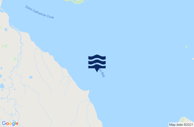 Mappa delle Getijden in Bechevin Bay, United States