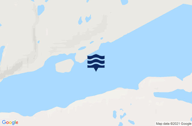 Mappa delle Getijden in Bellot Strait, Canada