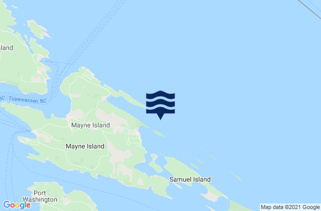 Mappa delle Getijden in Bennett Bay, Canada