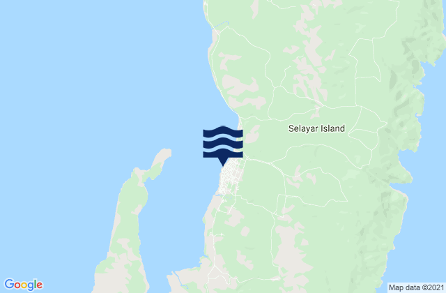 Mappa delle Getijden in Benteng, Indonesia