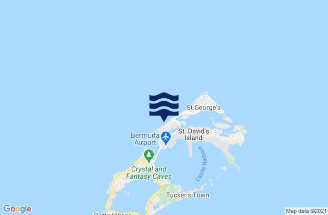 Mappa delle Getijden in Bermuda Esso Pier, United States