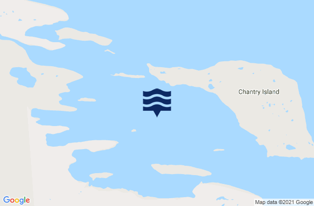 Mappa delle Getijden in Bernard Harbour, Canada