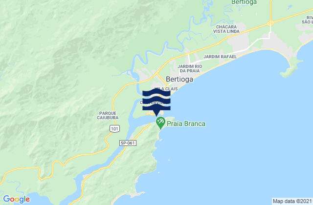 Mappa delle Getijden in Bertioga, Brazil