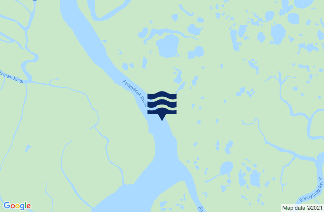 Mappa delle Getijden in Bethel Kuskokwim River, United States